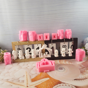 Moldes de fundición de resina hechos a mano para adornos decorativos de estilo DIY Ins Moldes de caballo de silicona W0329 Herramientas para pasteles - Product Image 3