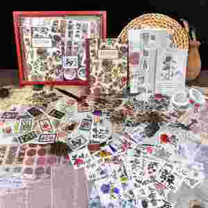 Kit de 265 autocollants floraux vintage DIY, ensemble de décoration rétro très prisé pour journalisation et scrapbooking, idéal pour fournitures d'artisanat et cadeaux - Product Image 3