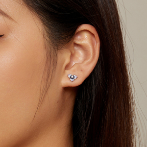 <span class=keywords><strong>Orecchini</strong></span> a Perno in Argento Sterling 925 con Fiore di <span class=keywords><strong>Viola</strong></span>, Zircone Cangiante, Gioielli da Festa per Donne BSE860 - Product Image 5