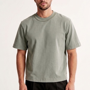 <span class=keywords><strong>T</strong></span>-shirt Oversize Streetwear Pesante in 100% Cotone con Girocollo a Costine, Grafica e Logo OEM Personalizzati, Disponibile Anche Neutra - Product Image 1