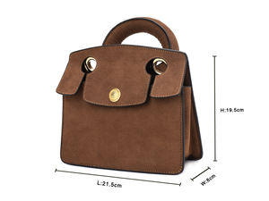 Genuine Cowhide Leather <b>Tote</b> <b>Bag</b> Cute Dog Shape Leather Handbag High Capacity Briefcase <b>School</b> <b>Bags</b> Unisex - Product Image 5
