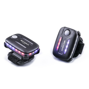 UT22 전술 led 플래시 숄더 클립 라이트 led 빨간색 파란색 배낭 충전식 전술 led 플래시 라이트 - Product Image 1