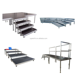 Structure modulaire en alliage d'aluminium pour l'extérieur, capacité de charge élevée (750 kg), installation rapide et pieds réglables - Product Image 3