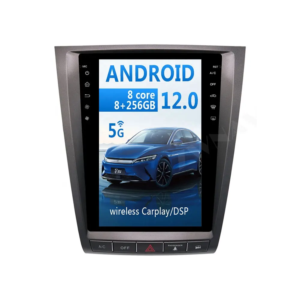 ZWNAV 12.1 pollici Android 12.0 autoradio per Lexus GS GS300 GS460 GS450 GS350 2004-2011 Auto Radio Carplay navigazione GPS