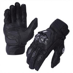 Guantes de Motocicleta Transpirables con Pantalla Táctil, de Cuero, Dedos Completos, Antideslizantes, Resistentes al Desgaste, Unisex, para Motocross - Product Image 2