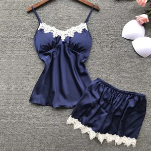 <span class=keywords><strong>Pigiama</strong></span> da <span class=keywords><strong>Donna</strong></span> con Scollo a V Profondo, Sexy, con Pantaloncini Rossi - Product Image 3