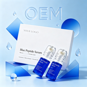 Custom Scent OEM Blue Peptide Facial Smear Serum Visibly Soften Aging Skin Texture Small Batch Custom Production - Product Image 2