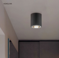 Plafonnier LED cylindrique encastré GU10 E27 étanche IP65 pour maison, bureau, hôtel