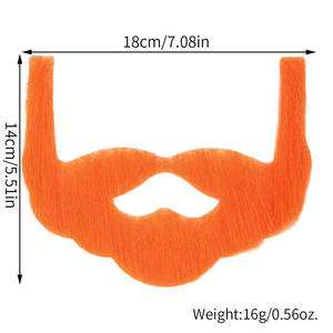Moustaches autocollantes pour fête, moustaches artificielles roses, <span class=keywords><strong>barbe</strong></span>, costume, autocollant rose, assortiment de moustaches, accessoires de costume - Product Image 2