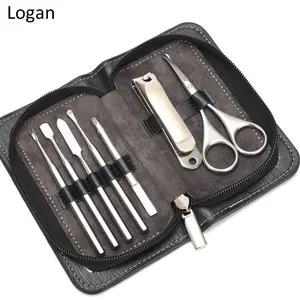 Professionele 12 stks manicure set staal manicure pedicure set