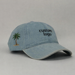 Gorra de Béisbol Deportiva Premium Vintage Lavada al Ácido al por Mayor, Unisex, para Adultos, de Moda, para Exteriores, de Mezclilla, Personalizada, Estilo Papá - Product Image 1