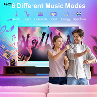 Rétroéclairage LED Intelligent pour Téléviseur avec Caméra pour Écrans de 55-65 Pouces – Bande LED Flexible RGB Synchronisée à l'Écran et à la Musique