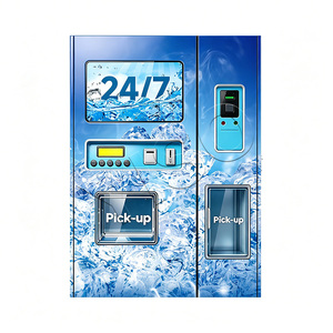 YISO 24H Unmanned 100kg Ice & <b>Water</b> Vending Machine 400GPD <b>Water</b> 9-Stage Filtration Supermarket Self Service Loose Ice Equipment - Product Image 1