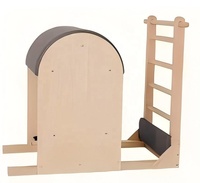MJD W17A Pilates Ladder Barrel de Madera de Arce, Duradero, Portátil, para Adultos, Equipo de Ejercicio para Yoga y Salud en Casa/Estudio, Garantía de 3 Años