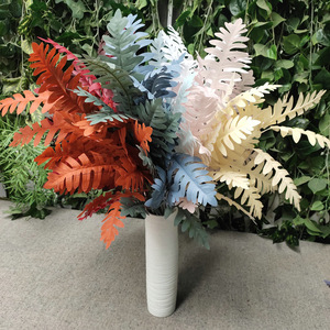 Flores Queyiyi, Planta Artificial de Hojas de Ciprés, 30cm-100cm, Tallo Alto de Tres Ramas, Decoración para Bodas y Hogar - Product Image 2