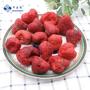 Sinocharm Good Taste Dried Red Fruit Strawberry Whole From Factory FD Strawberry