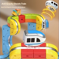 Tren Magnético Miniatura de Alta Velocidad con Vía de Levitación, Cubo Antigravedad, Bloques de Construcción Eléctricos, Juguete de Construcción