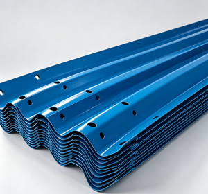 Système de barrières de sécurité routière en acier galvanisé de type W pour les projets de sécurité routière en Arabie Saoudite, Émirats arabes unis, Qatar, Oman, Dubaï - Product Image 3