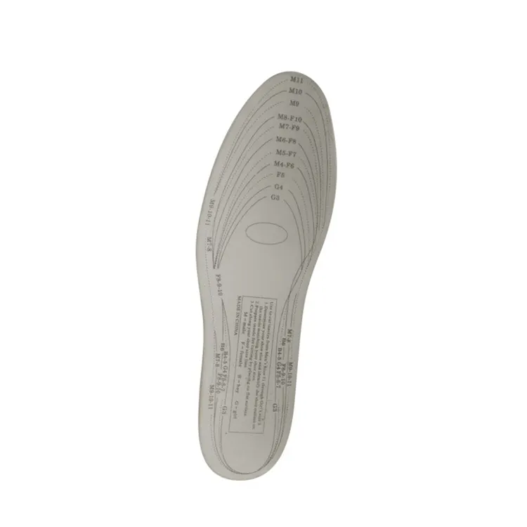 New Products Breathable Massage Shock Absorbing Print Logo Eva Orthotic Latex Shoes Insole