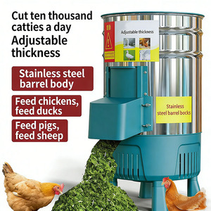 220V <b>Multifunctional</b> Stainless Steel Grass <b>Cutter</b> for Poultry & Livestock, <b>Vegetable</b> Shredder Machine - Product Image 6