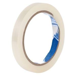 Nastro adesivo trasparente - dimensioni 12 mm x 66 m, colore trasparente brillante, ideale per l'uso in ufficio e per le attività manuali. - Product Image 1