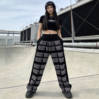 Pantalones de Pierna Recta de Lujo, Blancos, 100% Algodón, Ecológicos, Transpirables, con Logotipo Completo, Impresión Digital, Estilo Hip Hop, Primavera, ODM