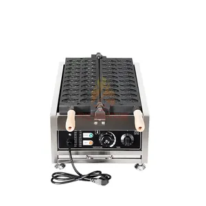 Offre Spéciale 20 pièces Mini gaufrier en forme de poisson électrique rotatif Taiyaki gaufrier Machine à vendre