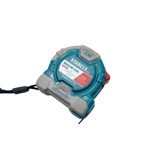 Khả năng hiển thị cao flexometro <span class=keywords><strong>3m</strong></span> Metric trường hợp cán Băng biện pháp ABS thép không gỉ màu xanh có thể thu vào mịn đẩy nút khóa - Product Image 1