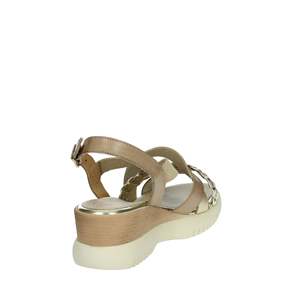 Sandalo con Zeppa da Donna Porronet 7040 Taupe - Product Image 3
