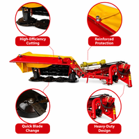 Faucheuse-Conditionneuse à Disques à Large Portée, Lames Allemandes, Diamètre de Coupe 19,7 pouces, Vitesse de Travail 4-15 km/h, Garantie 1 An pour Tracteur