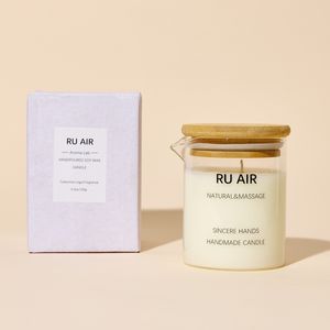 Leeres Soja-Massageöl-Kerzenglas 6oz, Mattiertes Schwarz-Klares Glas mit Deckel, Massagekerzengläser für Zuhause & Spa - Product Image 6