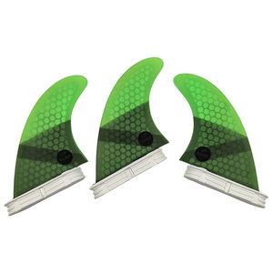 Ensemble de ailerons de planche de surf UPSURF M L FCS2 Honeycomb, 3 pièces, aileron arrière - Product Image 2
