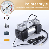 Compresseurs d'air électriques à double cylindre 12v Dc Compresseur d'air pour pneus de voiture