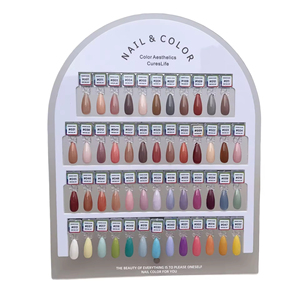แผ่นอะคริลิคแม่เหล็กสำหรับโชว์สีเล็บ DIY สำหรับมืออาชีพ บัตรตัวอย่างสีเจล  แผ่นทดสอบสีสำหรับร้านทำเล็บ อุปกรณ์ทำเล็บ - Product Image 5
