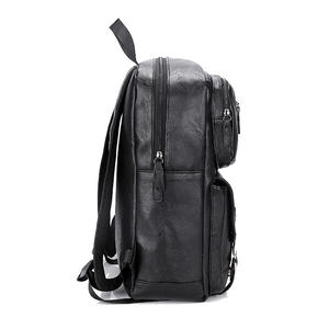 Sac à dos pour ordinateur portable de luxe unisexe en gros 2025, en cuir PU imperméable, doublure en polyester, fermeture éclair, capacité personnalisable - Product Image 4