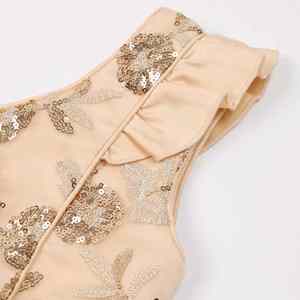 Nuevo Vestido de Niña con Mangas Volantes, Vestido de Lentejuelas para Niñas, Falda de Fiesta, Vestido de Princesa Festivo - Product Image 3