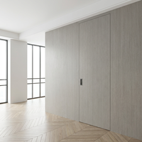Porte Invisible Insonorisée 46 dB, Porte de Chambre Cachée, Revêtement Vinyle Étanche et Anti-Humidité, Acoustique, pour Salle de Bain Haut de Gamme, Hôtel, Sur Mesure