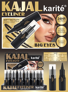 Kiss Beauty Eyeliner <span class=keywords><strong>Kajal</strong></span> à texture douce, marque privée, longue tenue 24h, anti-transfert, non décolorant, stylo eyeliner noir - Product Image 4