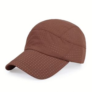 Gorra de béisbol con protección solar de verano para hombre, secado rápido, 100% agujeros de poliéster, diseño transpirable, gorras para correr - Product Image 6