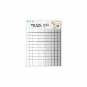 Adesivo per piastrelle ILAN autoadesivo 30x30cm con superficie a specchio per decorazione murale - Product Image 2