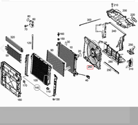 Kühlerlüfter Schwarz 1 Jahr Garantie für Motorsystem OEM 2045000293 Passend für Mercedes-Benz W117 W156 W172 W176 W204