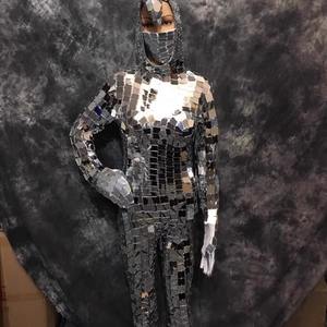 Luxueux miroir brillant miroir Costumes pour femmes <span class=keywords><strong>combinaison</strong></span> Sexy pour spectacle de scène Flash danse porter pour la fête Halloween - Product Image 5