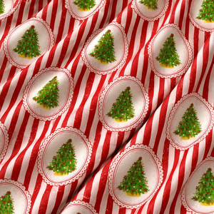 Tela de Poliéster Estampada Digital Personalizada para Navidad, Productos Textiles Personalizados, Fabricante de Prendas, Vestidos y Textiles para el Hogar OEM ODM - Product Image 1