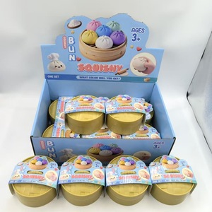 ของเล่นบีบลดความเครียด TPR นุ่ม บีบแล้วคืนรูปช้า ของเล่นเสริมพัฒนาการประสาทสัมผัส รูปขนมปังน่ารัก ยิ้มแย้ม ของเล่นบีบสควิชชี่ ขายส่ง - Product Image 4