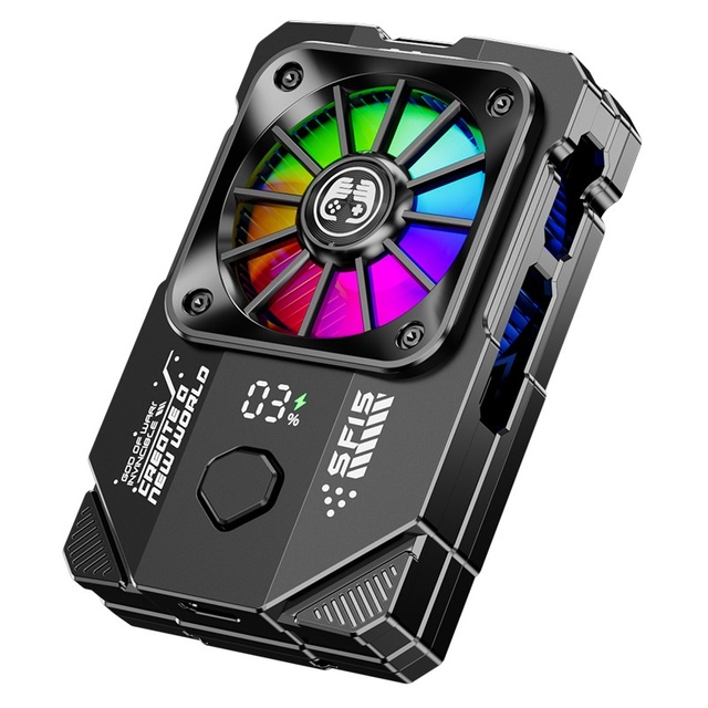 Model Rechargeable Semiconductor Mobile Phone Cooler FS15 Outdoor Live Streaming Wireless Power-Saving Cooling Device