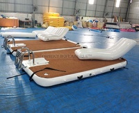 Plate forme gonflable gonflable 3x2m, plate-forme de natation gonflable, accessoire d'océan
