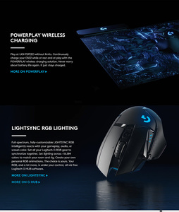 Souris de jeu sans fil Logitech <span class=keywords><strong>G502</strong></span> Lightspeed avec capteur Hero <span class=keywords><strong>25K</strong></span>, compatible PowerPlay, poids réglables et éclairage RGB Lightsync - Product Image 5