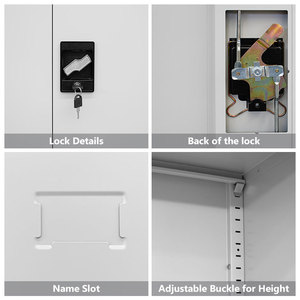 Gran capacidad 2025, venta de fábrica, de fácil montaje muebles de oficina, archivador de almacenamiento de Metal, armario de acero de 2 puertas, uso de oficina - Product Image 5