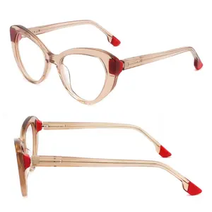 סגנונות פופולריים משקפיים מסגרות אופטיות סין eyewear באיכות גבוהה משקפיים אצטט משקפיים