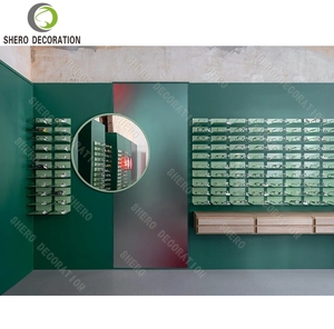 ตู้โชว์แว่นตาสมัยใหม่ ชั้นวางแว่นตาติดผนัง ดีไซน์ร้านแว่นตาไม้ ตู้โชว์ร้านแว่นตา - Product Image 2